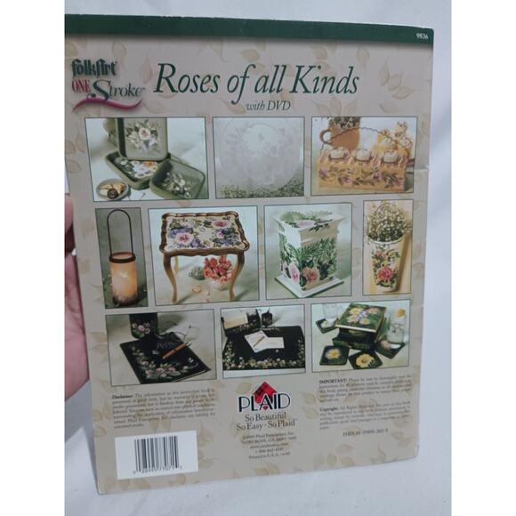 Donna Dewberry Roses Of All Kinds Book With DVD 16 Projects Plaid 9836 - Picture 3 of 8